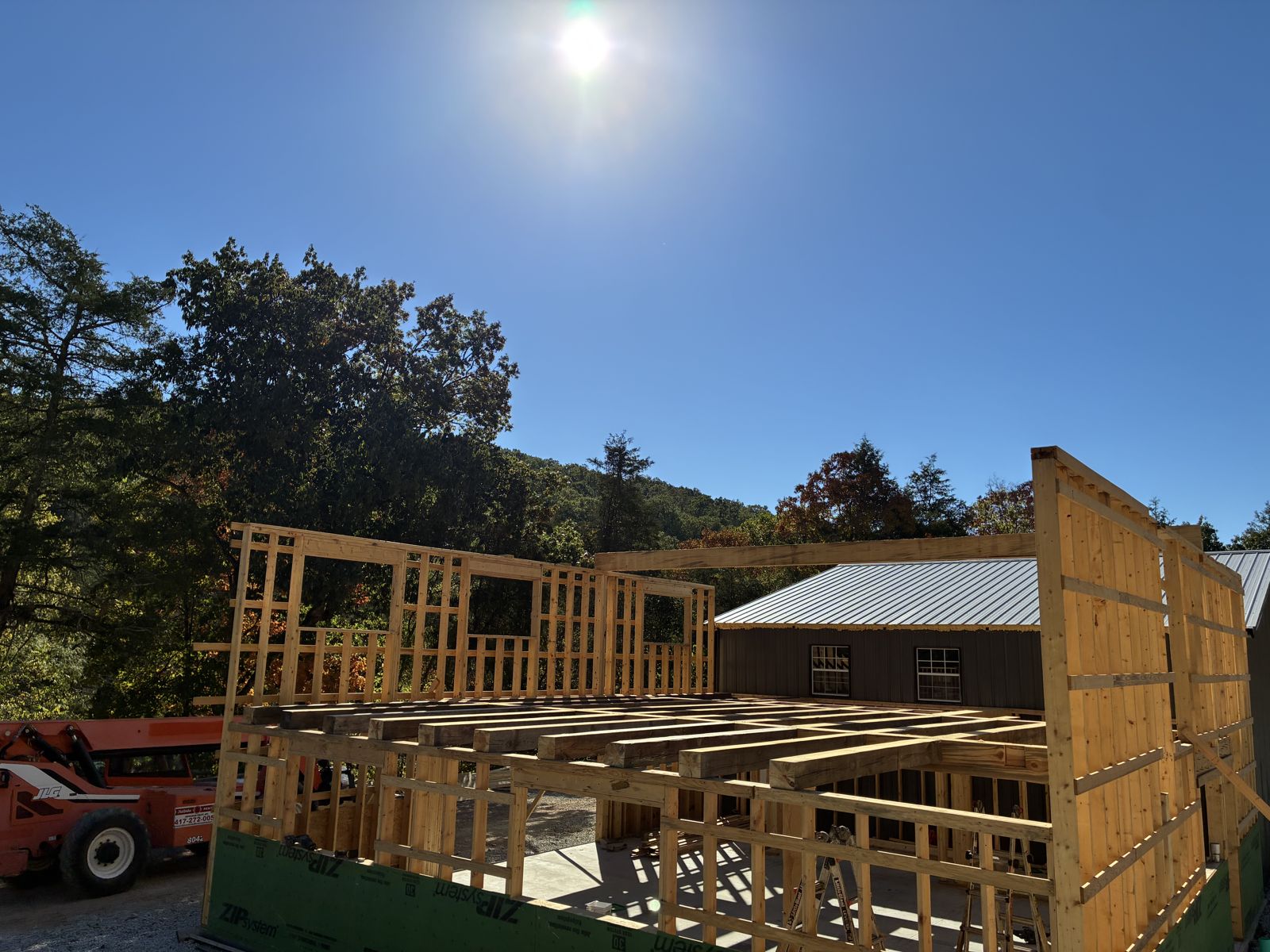 Home framing progress