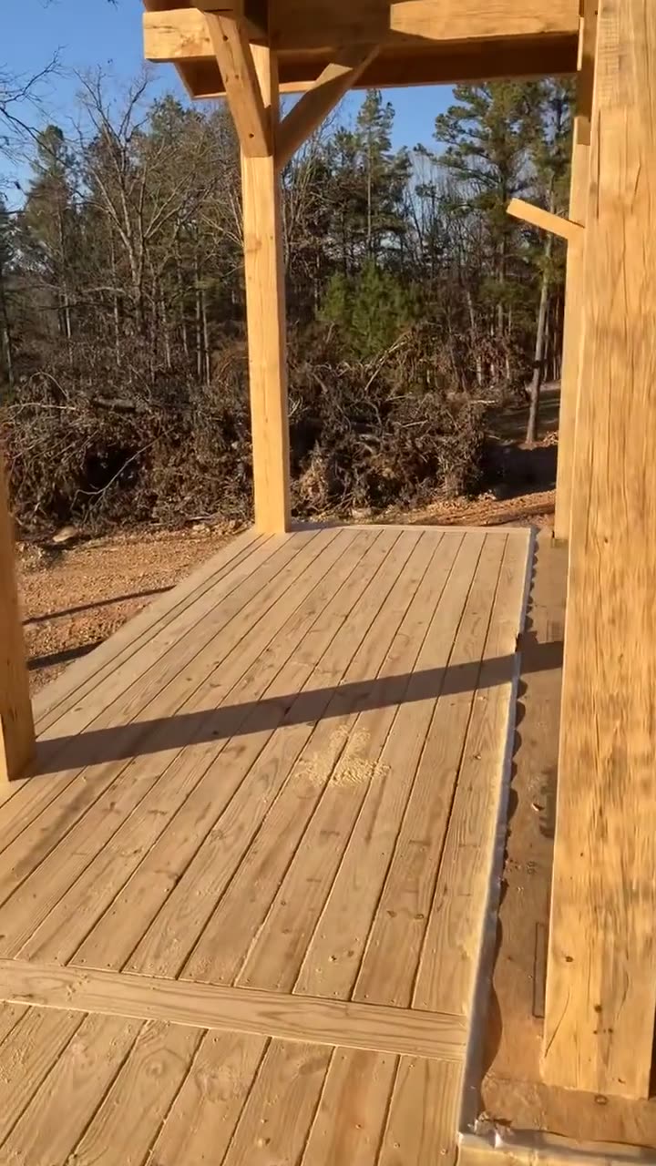 Video of a new timber deck